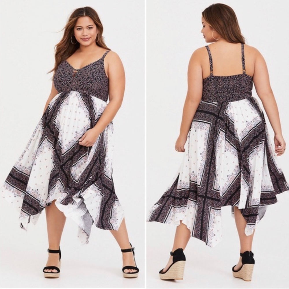 TORRID Boho Scarf Print Dress
